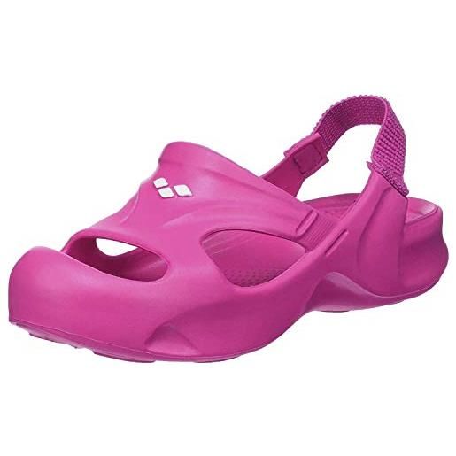 Arena softy hook, scarpe da spiaggia e piscina unisex bambini, rosa (fuchsia/bright pink), 24/25 eu