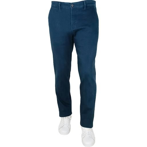 Pantalone taglie forti Sea barrier uomo invernale cavallo alto stretch blu  chivas