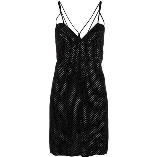 Zadig&Voltaire abito corto rohana con strass - nero