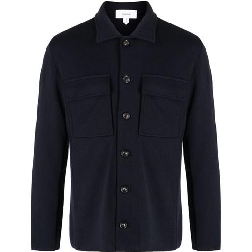 Lardini giacca-camicia con bottoni - blu