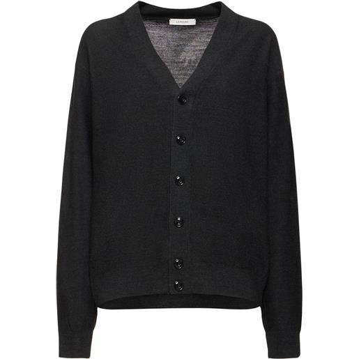LEMAIRE cardigan relaxed fit in misto lana