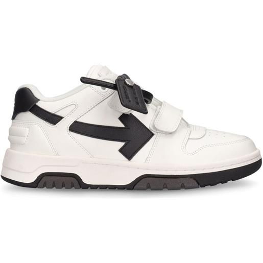 OFF-WHITE sneakers out of office in pelle con strap
