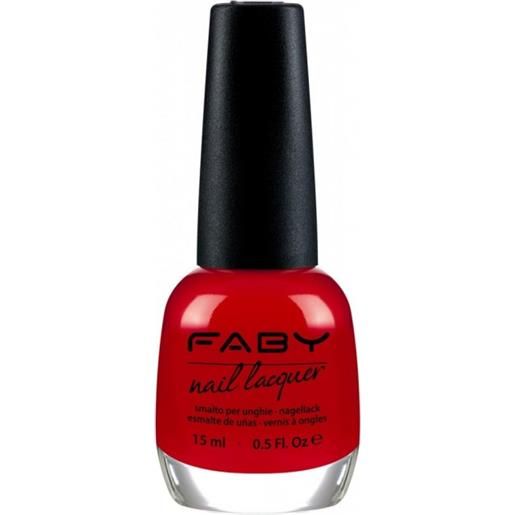 FABY nail lacquer - smalto unghie 15 ml - fabi's red