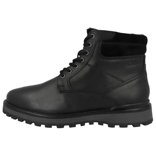 s.Oliver 5-16216-41, stivali da neve uomo, nero, 44 eu