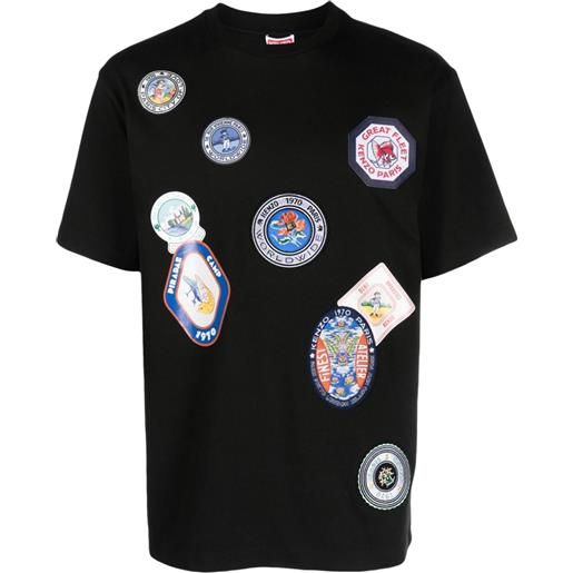 Kenzo t-shirt con applicazioni - nero