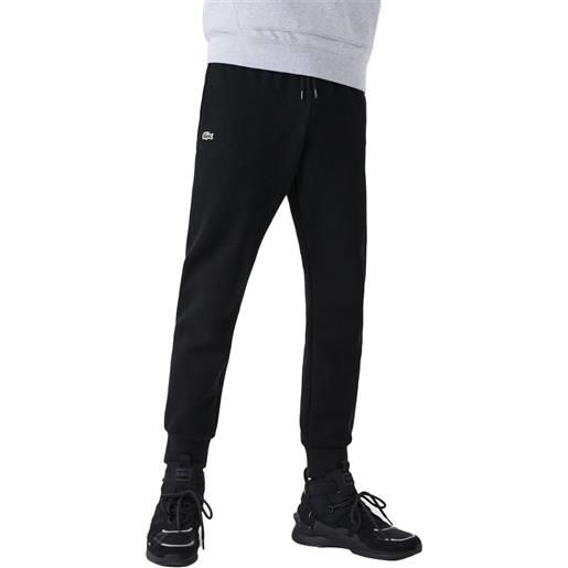 Lacoste sport cotton fleece pants nero xs uomo