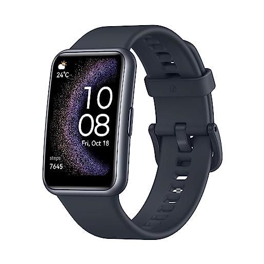 HUAWEI watch fit se, display amoled hd 1,64", monitoraggio sonno, gps integrato, batteria 9 giorni, risposte rapide, compatibile android/ios, nero, garanzia 6 mesi
