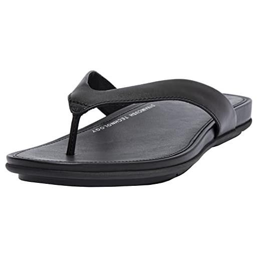 Fitflop gracie leather flip-flops, infradito donna, 40 eu