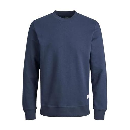 JACK & JONES maglione a maniche lunghe in tessuto di base uomini di taglia forte, taglie comode, xxl, xxxl, xxxxl. , colore: nero, dimensione maglia: 5xl