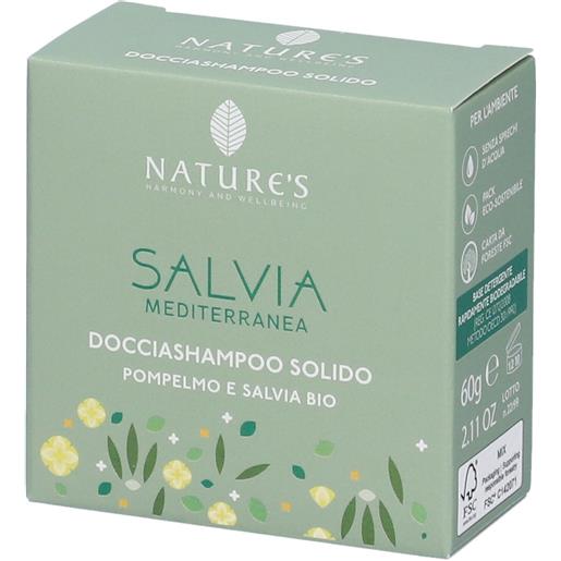 Nature's salvia mediterranea doccia shampoo solido 60 g edizione limitata