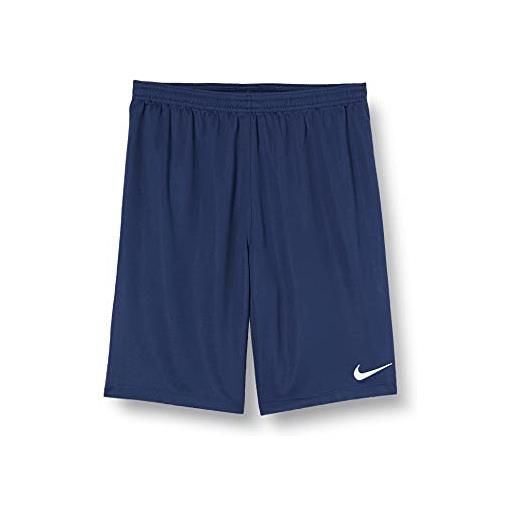 Nike y nk dry lge knit ii short nb pantaloncini sportivi, bambino, midnight navy/white/(white), xs