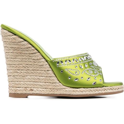 Le Silla sandali con zeppa - verde