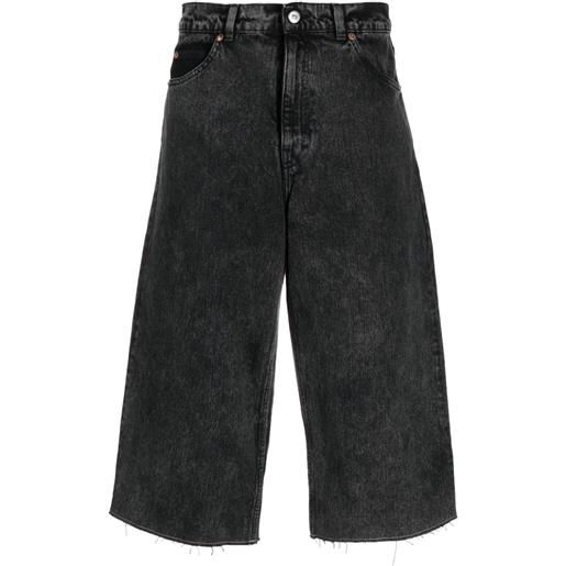 OUR LEGACY jeans crop a gamba ampia - nero