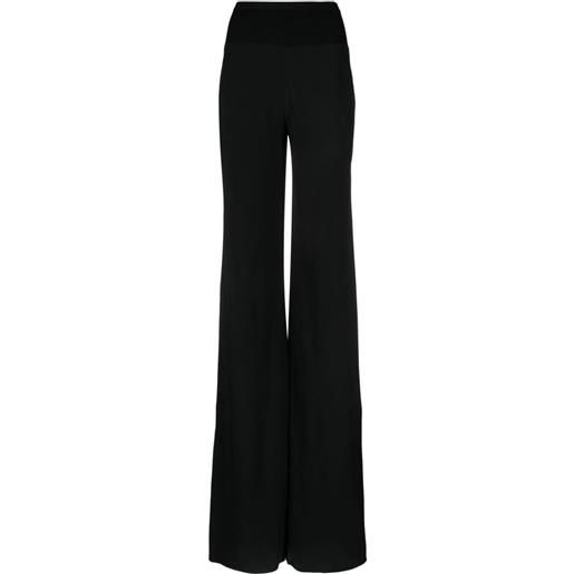 Rick Owens pantaloni a gamba ampia - nero