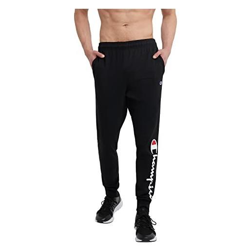 Champion joggers, pantaloni da uomo leggeri in cotone per tutti i giorni, 78,7 cm tuta, script oxford gray, xl