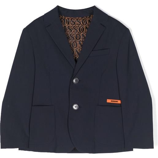 Missoni kids blazer in lana blu