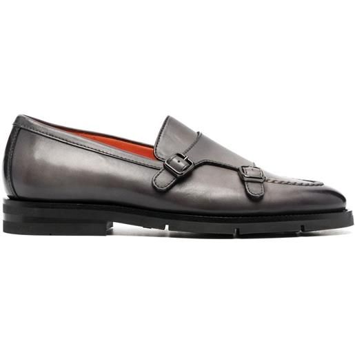 Santoni monks con fibbia doppia - grigio