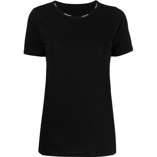 Yohji Yamamoto t-shirt a maniche corte - nero
