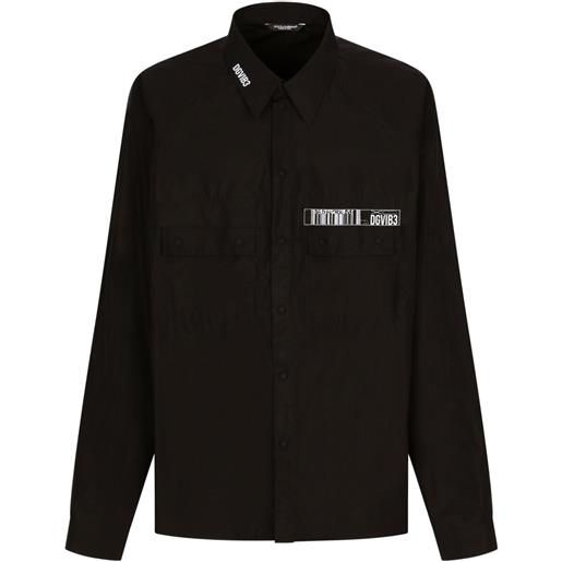 Dolce & Gabbana DGVIB3 camicia con stampa - nero