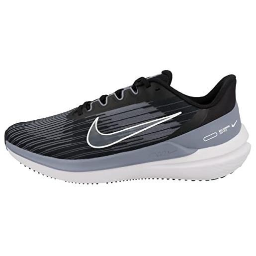 Nike air winflo 9, sneaker uomo, photon dust/black-white-platinum tint, 45 eu