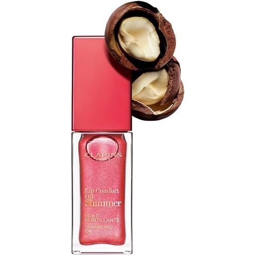 Clarins olio labbra lip comfort oil shimmer - 04 intense pink lady