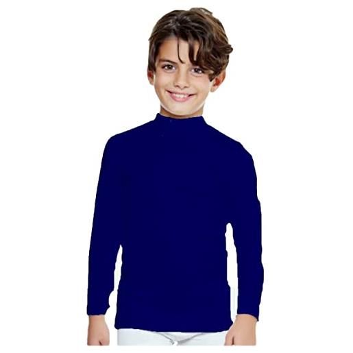 Enrico Coveri 2 pezzi maglia lupetto bambino et 4205 manica lunga in caldo cotone. Blu 7-8 anni