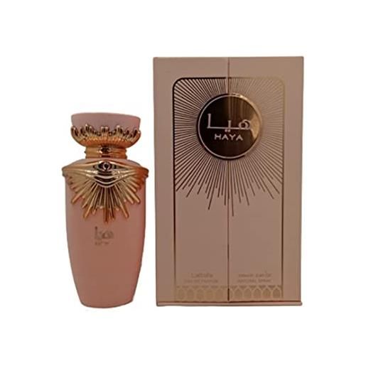 ECH green velly lattafa haya eau de parfum 100ml long lasting luxury perfume for men and women | imported premium scent blended with oud & musk fragrances | set perfume (pack of 1)