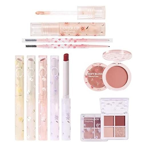 Jyuha kit trucco 8 in 1, impermeabile, kit per il trucco da donna, kit completo di trucco coreano di lunga durata, per ragazze, donne, principianti, professionisti, accessori per il trucco e regali