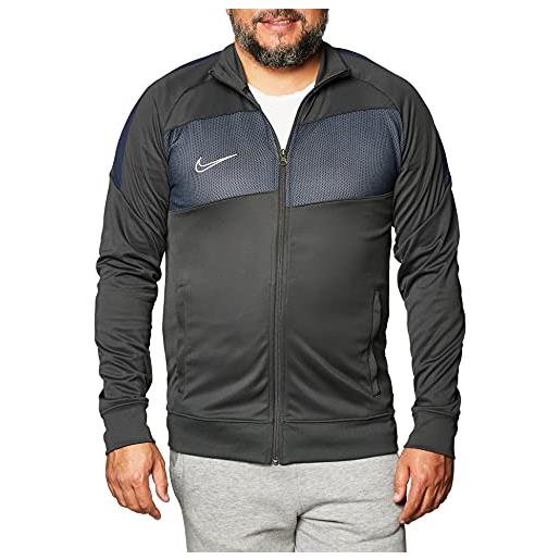 Nike dri-fit academy jacket, uomo, anthracite/university red/white, s