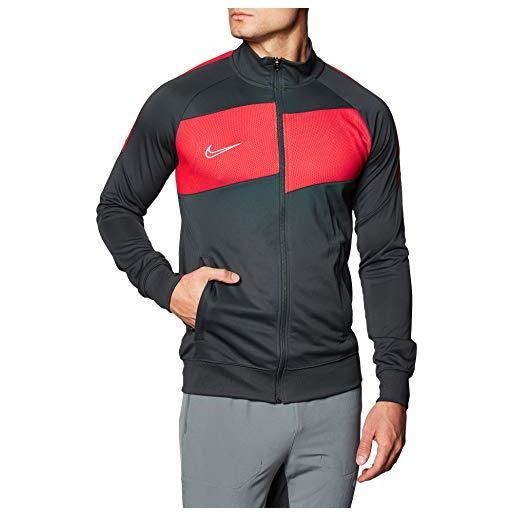 Nike dri-fit academy jacket, uomo, anthracite/university red/white, s