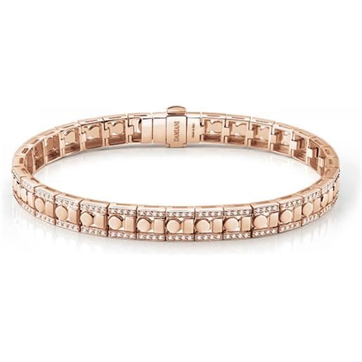 Damiani bracciale belle epoque reel in oro rosa con diamanti 17 cm