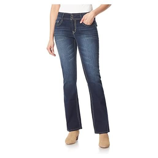 WallFlower luscious curvy bootcut mid rise insta stretch junior jeans (standard e plus), betsy, 54 donna