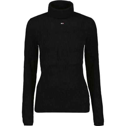 TOMMY JEANS maglione dolcevita essential logo donna