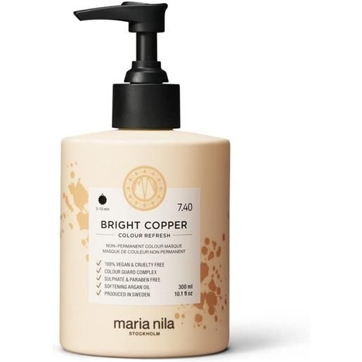 MARIA NILA colour refresh - maschera colorante 300 ml - 7.40 bright copper