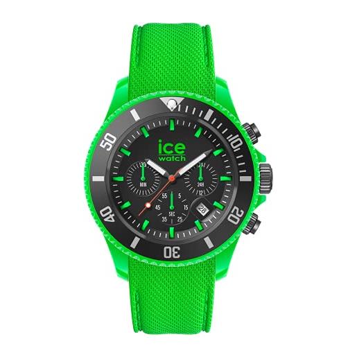 Ice-watch - ice chrono neon green - orologio verde da uomocon cinturino in silicone - chrono - 019839 (large)