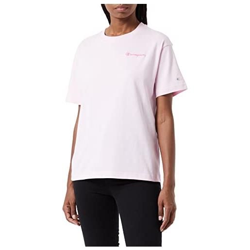 Champion eco future jersey oversize s/s, t-shirt donna, rosa, s