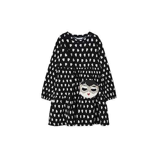 Mayoral vestito borsetta per bambine e ragazze nero 9 anni (134cm)