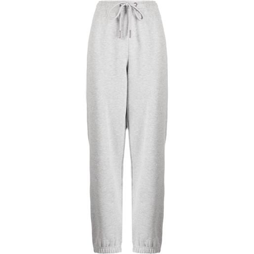 Moncler pantaloni sportivi con strass - grigio