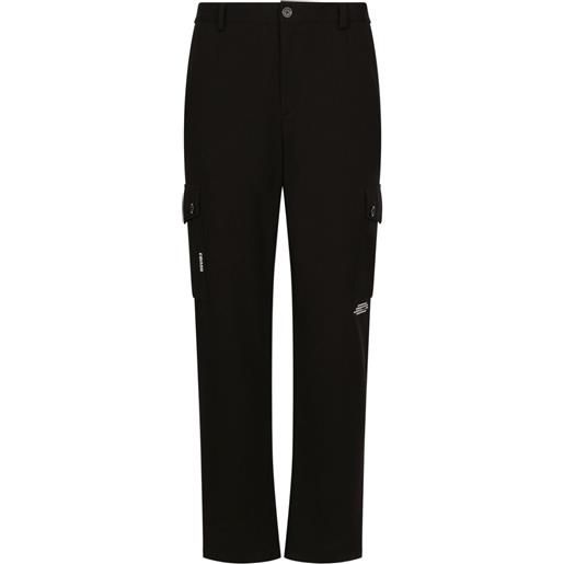 Dolce & Gabbana DGVIB3 pantaloni dritti con stampa - nero