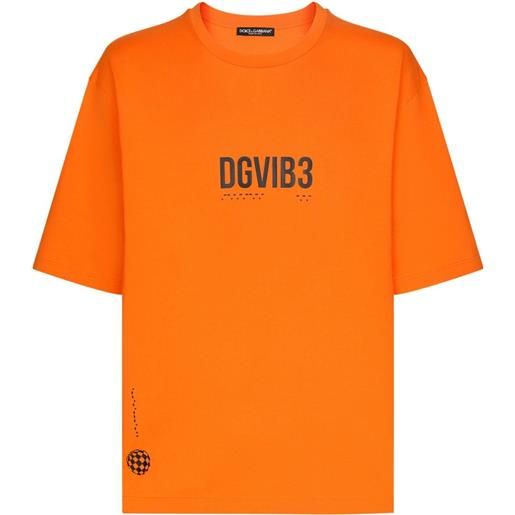 Dolce & Gabbana DGVIB3 t-shirt con stampa - arancione