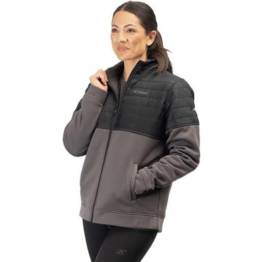 Klim granite canyon insulated hoodie jacket grigio l donna