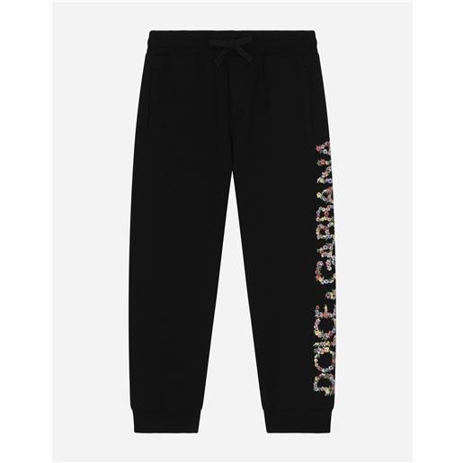 Dolce & Gabbana pantaloni jogging in jersey con stampa logo