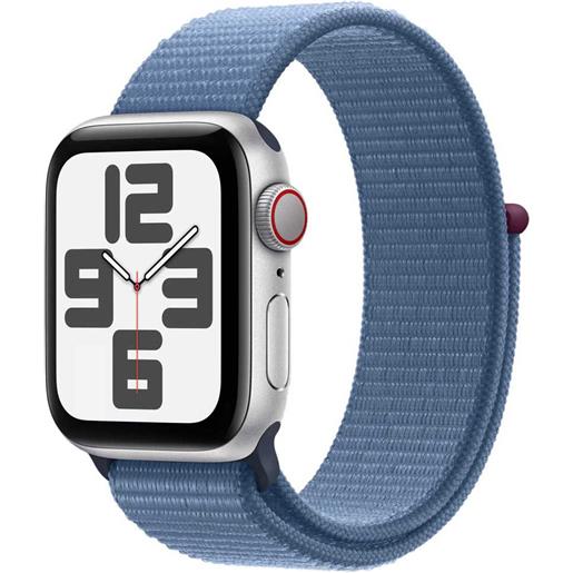 Apple se gps + cellular 40 mm sport loop watch argento