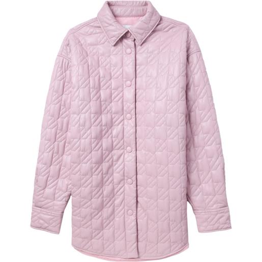 MSGM giacca trapuntata con colletto classico - rosa