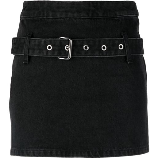 AMBUSH minigonna con cintura - nero