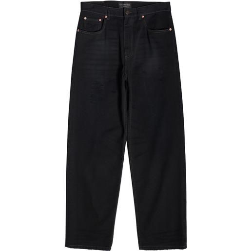 Balenciaga jeans a gamba ampia - nero