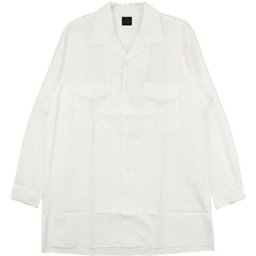 Yohji Yamamoto camicia con tasche - bianco