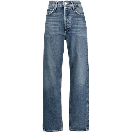 AGOLDE jeans affusolati a vita alta anni '90 - blu