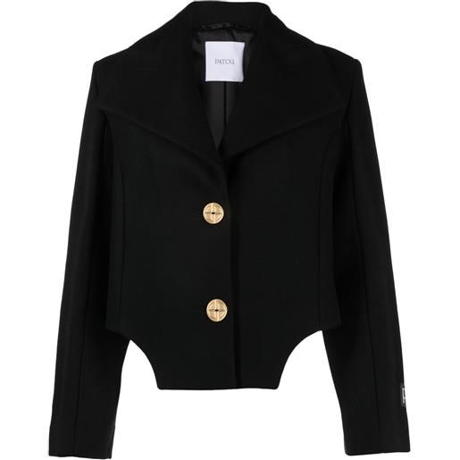 Patou giacca crop con dettaglio cut-out - nero