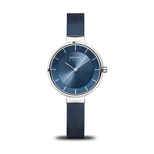 BERING donna analogico solare orologio con cinturino in acciaio inossidabile cinturino e vetro zaffiro 14631-307